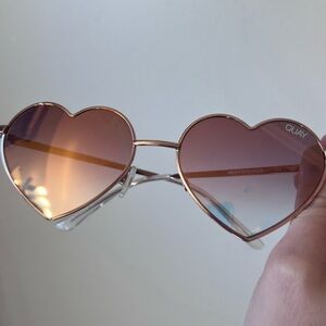 Quay Heartbreaker Sunglasses (Rose Gold/Copper Fade)